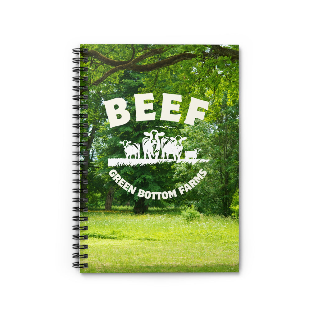 Beef-Themed Spiral Notebook for Farmers, Farm Lovers & Note Takers, Great Gift for Students, Journaling, School Supplies, Unique Stationery
