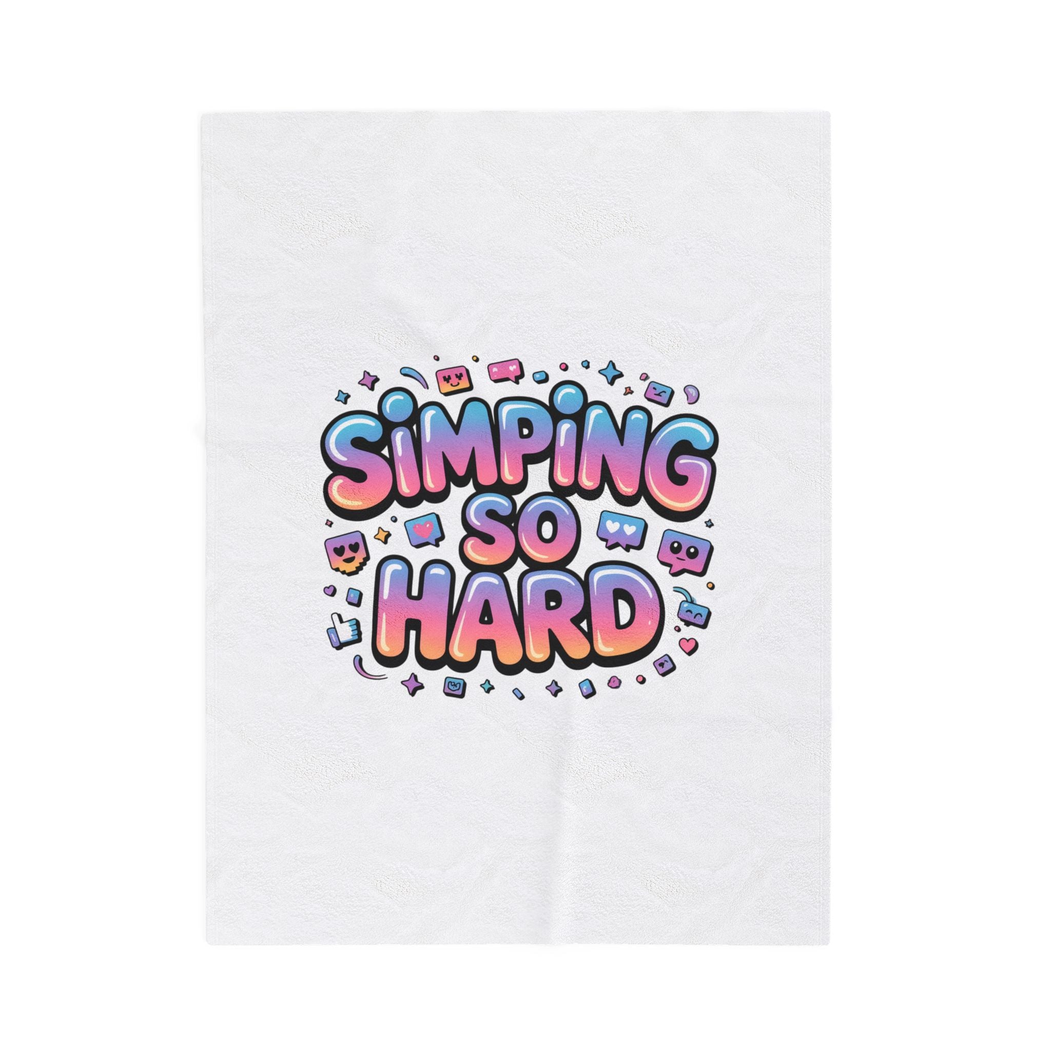 Simping So Hard Blanket | Velveteen, Gen-Z Slang, Internet Lingo