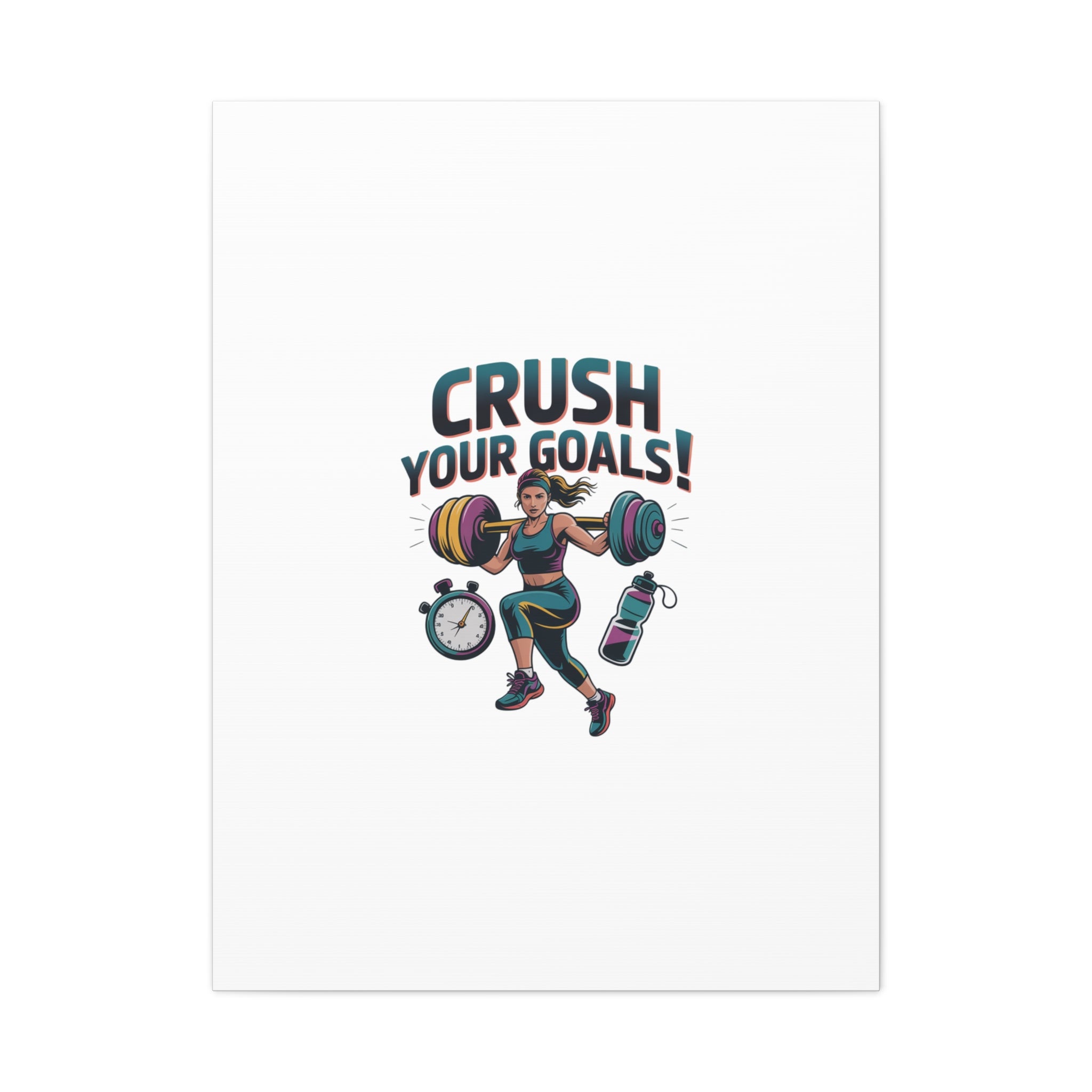 Crush Your Goals Fitness Artwork | Canvas