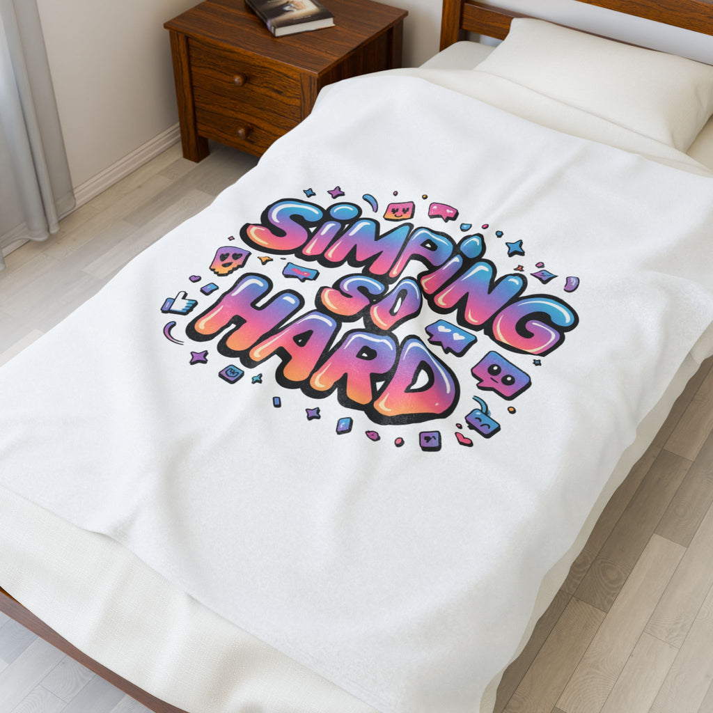 Simping So Hard Blanket | Velveteen, Gen-Z Slang, Internet Lingo