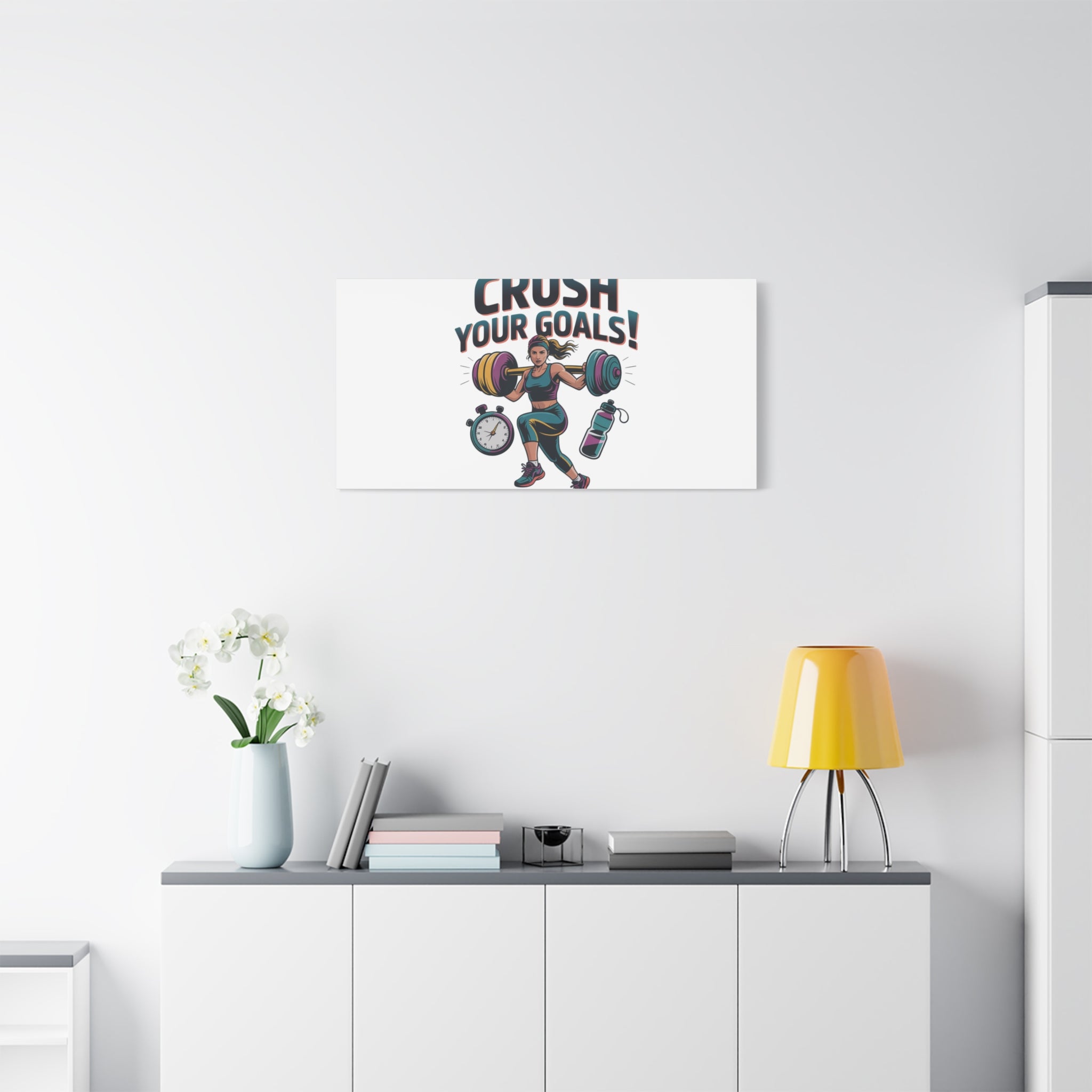 Crush Your Goals Fitness Artwork | Canvas