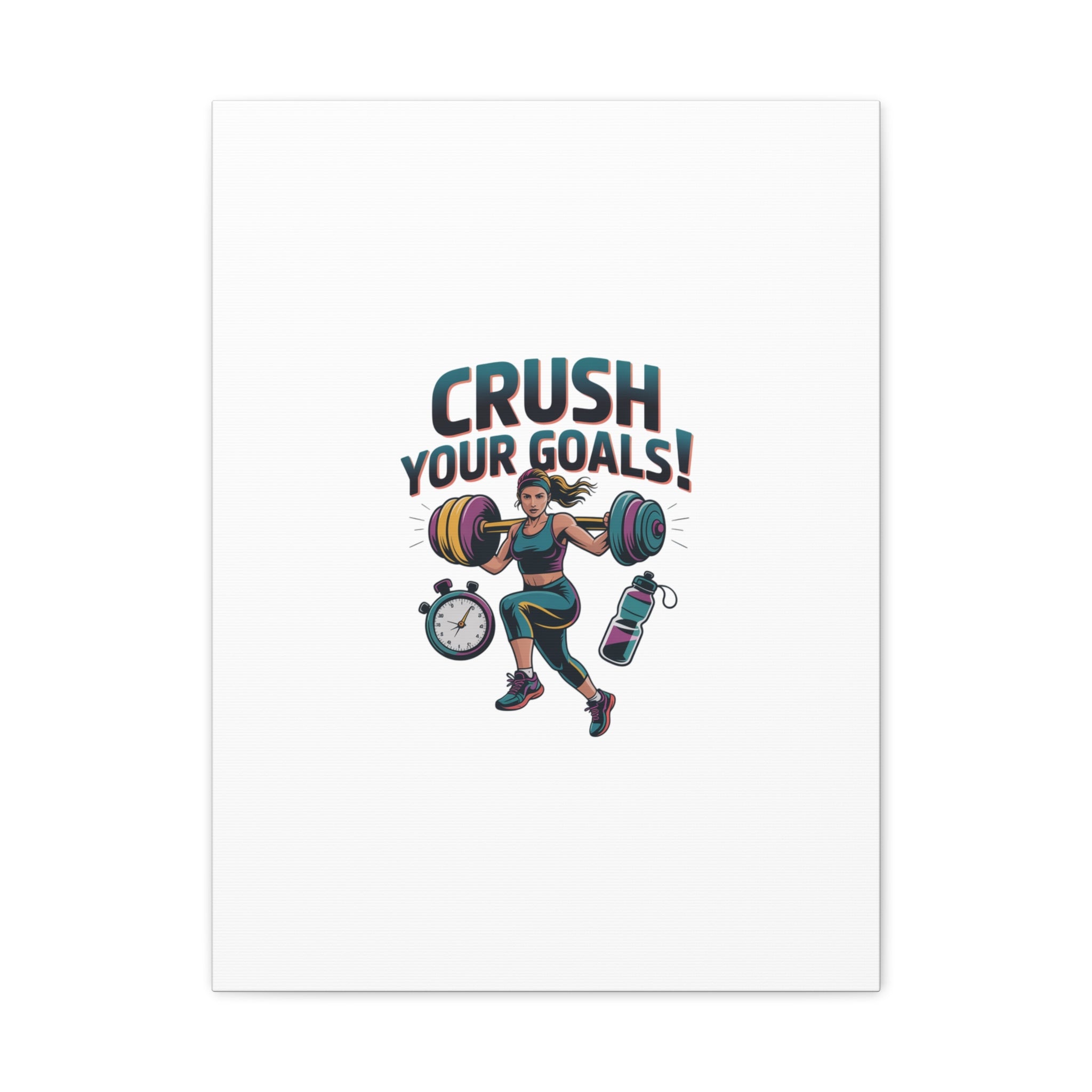 Crush Your Goals Fitness Artwork | Canvas