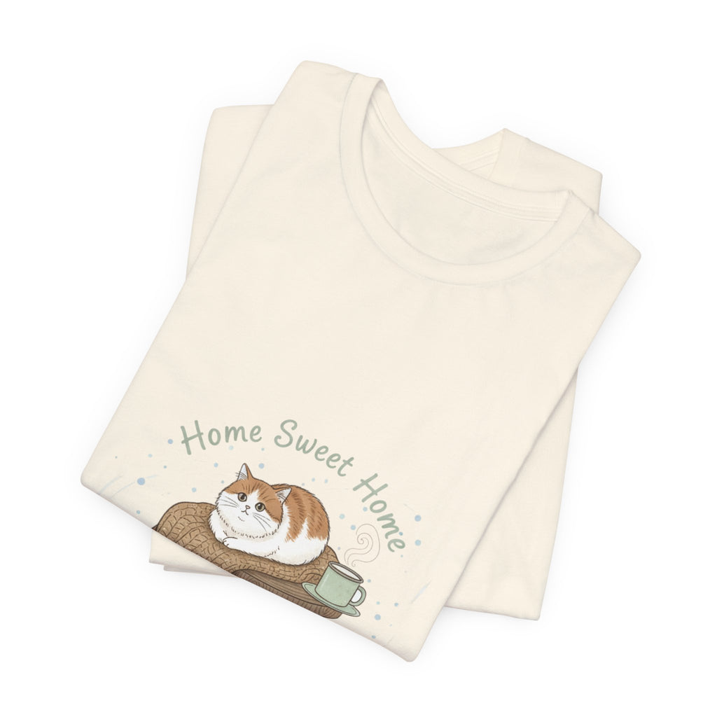 Home Sweet Homebody Tee | cozy winter shirt, book lover design