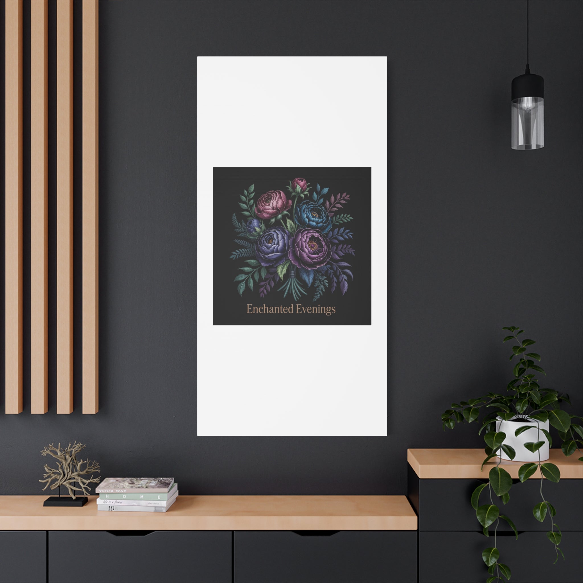 Moody Rose Bouquet Canvas | Matte Stretched Wall Art