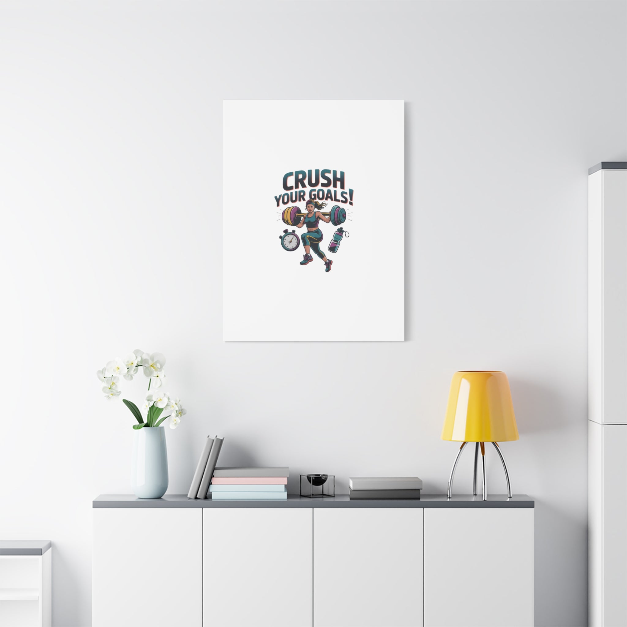 Crush Your Goals Fitness Artwork | Canvas