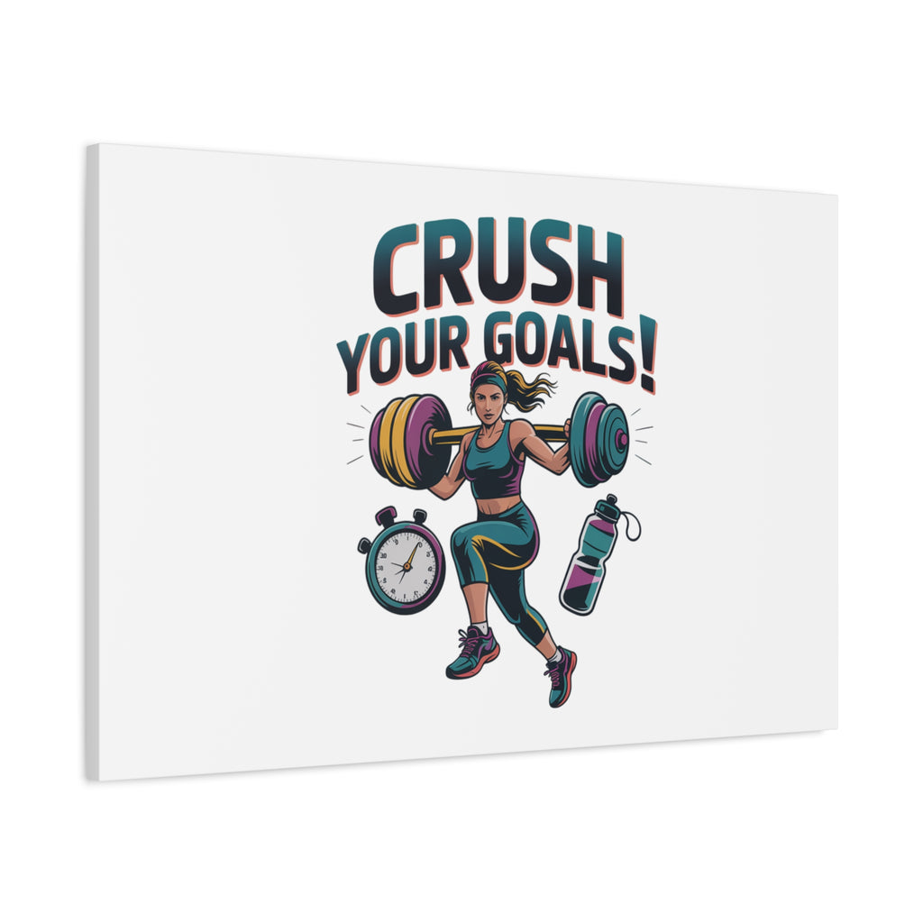 Crush Your Goals Fitness Artwork | Canvas