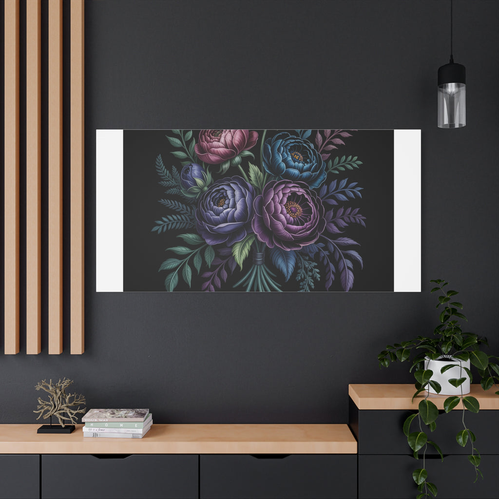 Moody Rose Bouquet Canvas | Matte Stretched Wall Art