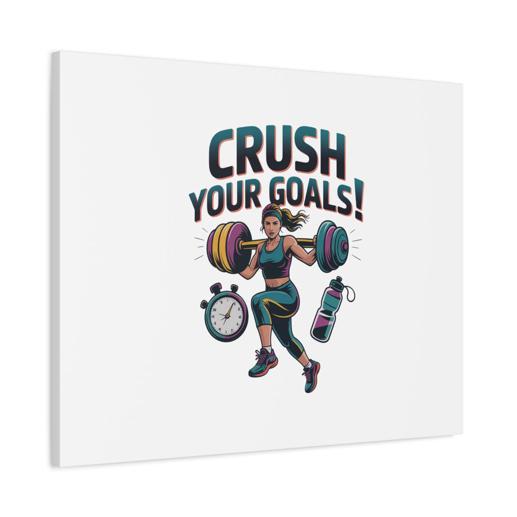 Crush Your Goals Fitness Artwork | Canvas