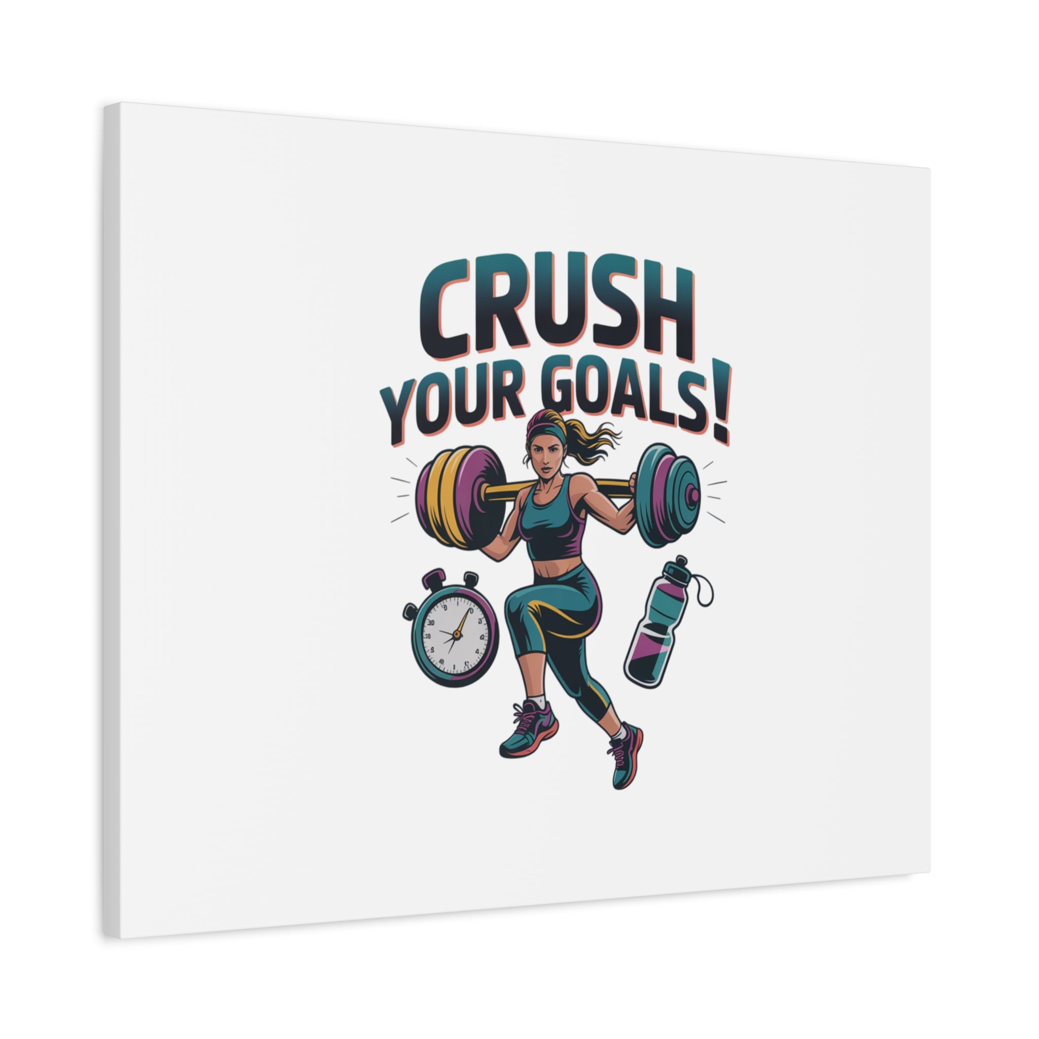 Crush Your Goals Fitness Artwork | Canvas