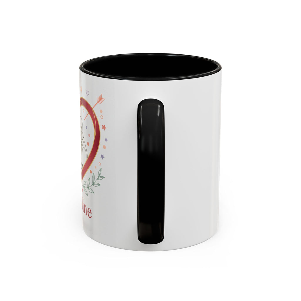 Be Mine Heart Couple Accent Coffee Mug — Romantic Valentine’s Gift (11/15oz)