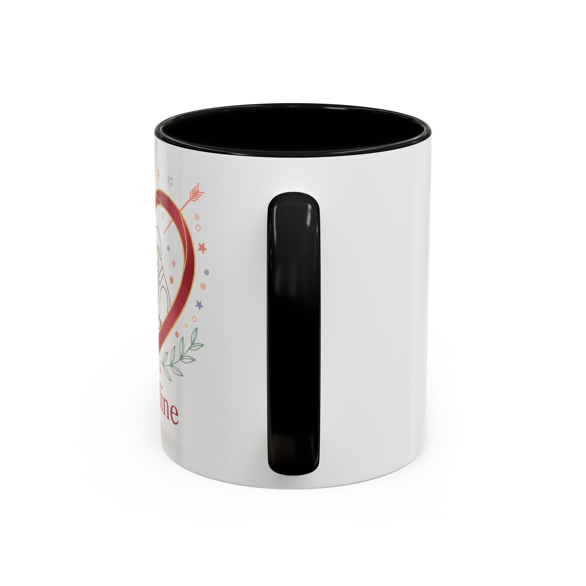 Be Mine Heart Couple Accent Coffee Mug — Romantic Valentine’s Gift (11/15oz)