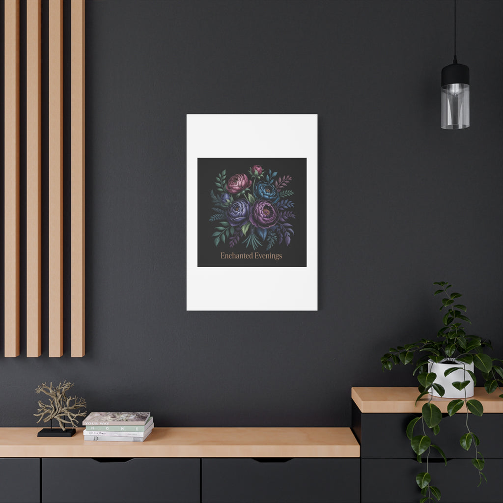 Moody Rose Bouquet Canvas | Matte Stretched Wall Art