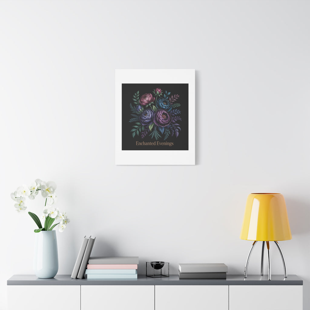 Moody Rose Bouquet Canvas | Matte Stretched Wall Art