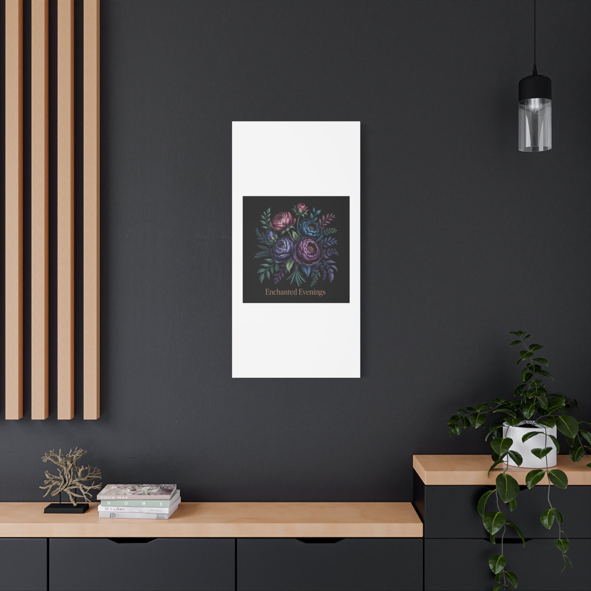 Moody Rose Bouquet Canvas | Matte Stretched Wall Art
