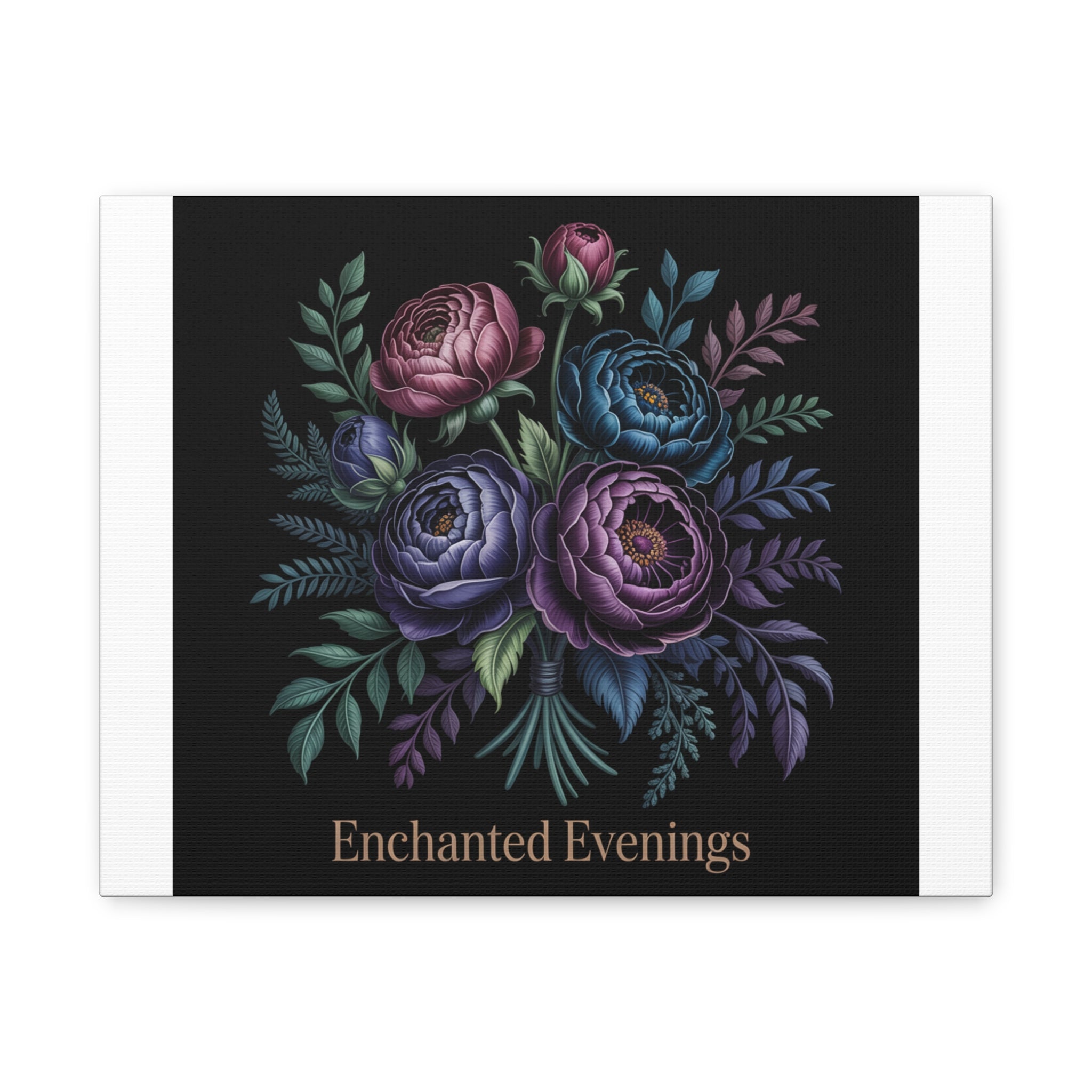 Moody Rose Bouquet Canvas | Matte Stretched Wall Art
