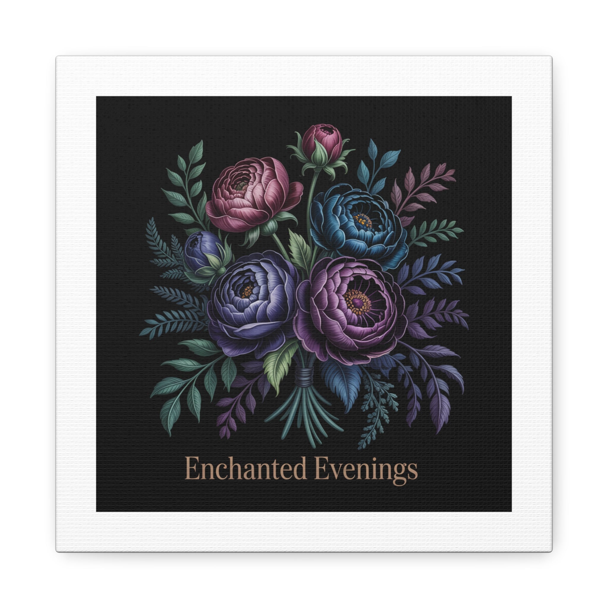 Moody Rose Bouquet Canvas | Matte Stretched Wall Art