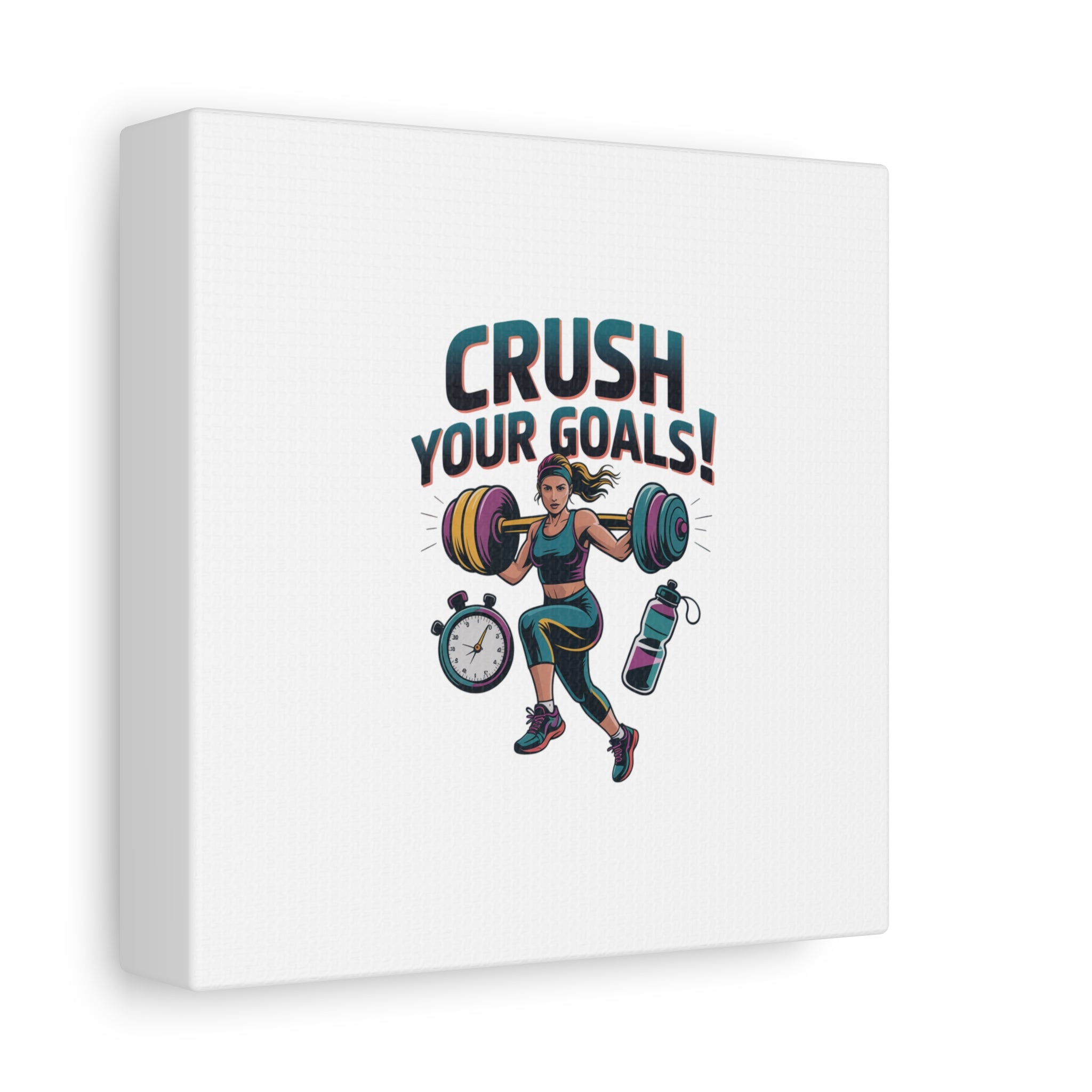Crush Your Goals Fitness Artwork | Canvas