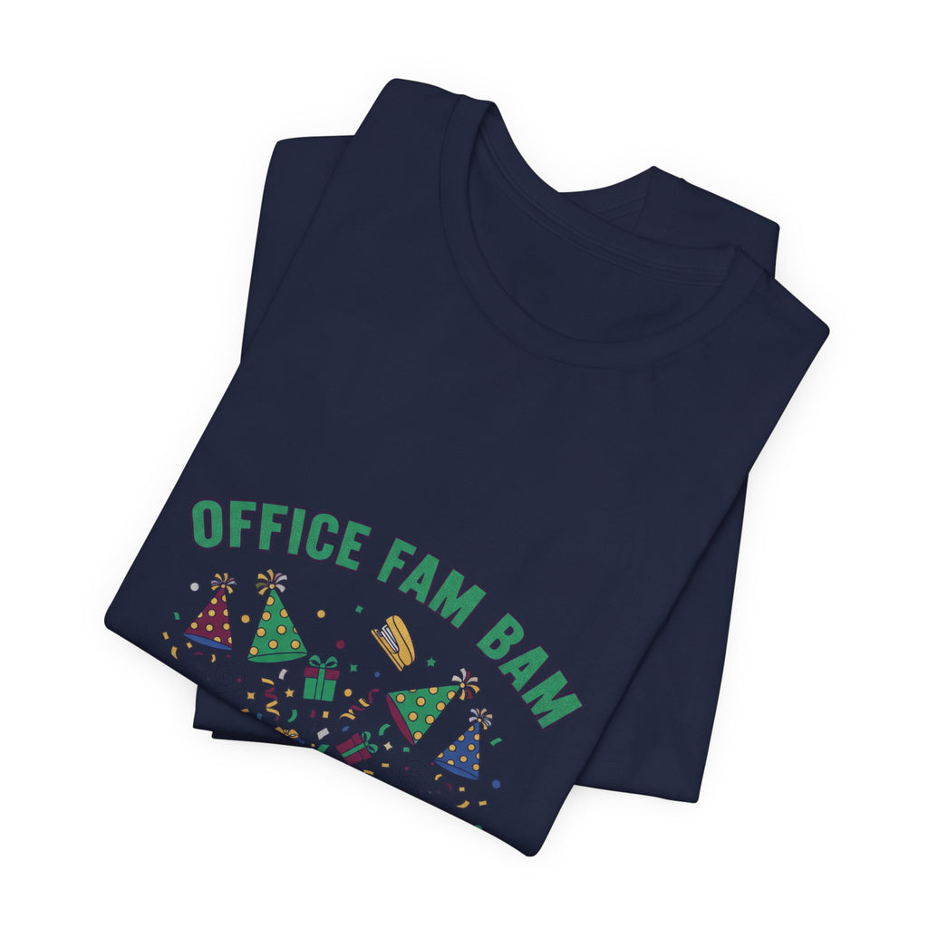 Office Fam Ban Tee | Secret Santa shirt, corporate holiday party humor