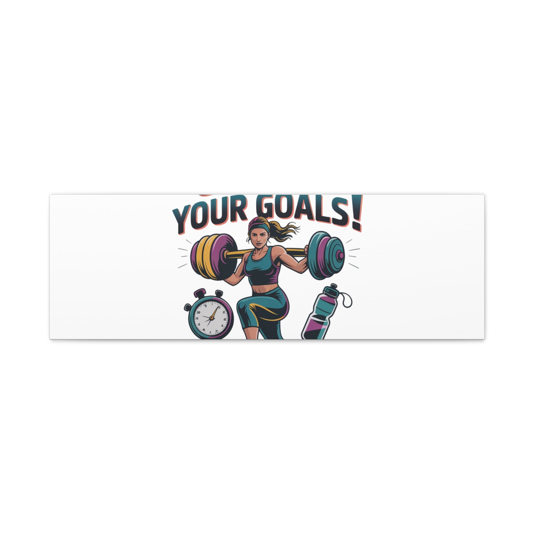 Crush Your Goals Fitness Artwork | Canvas