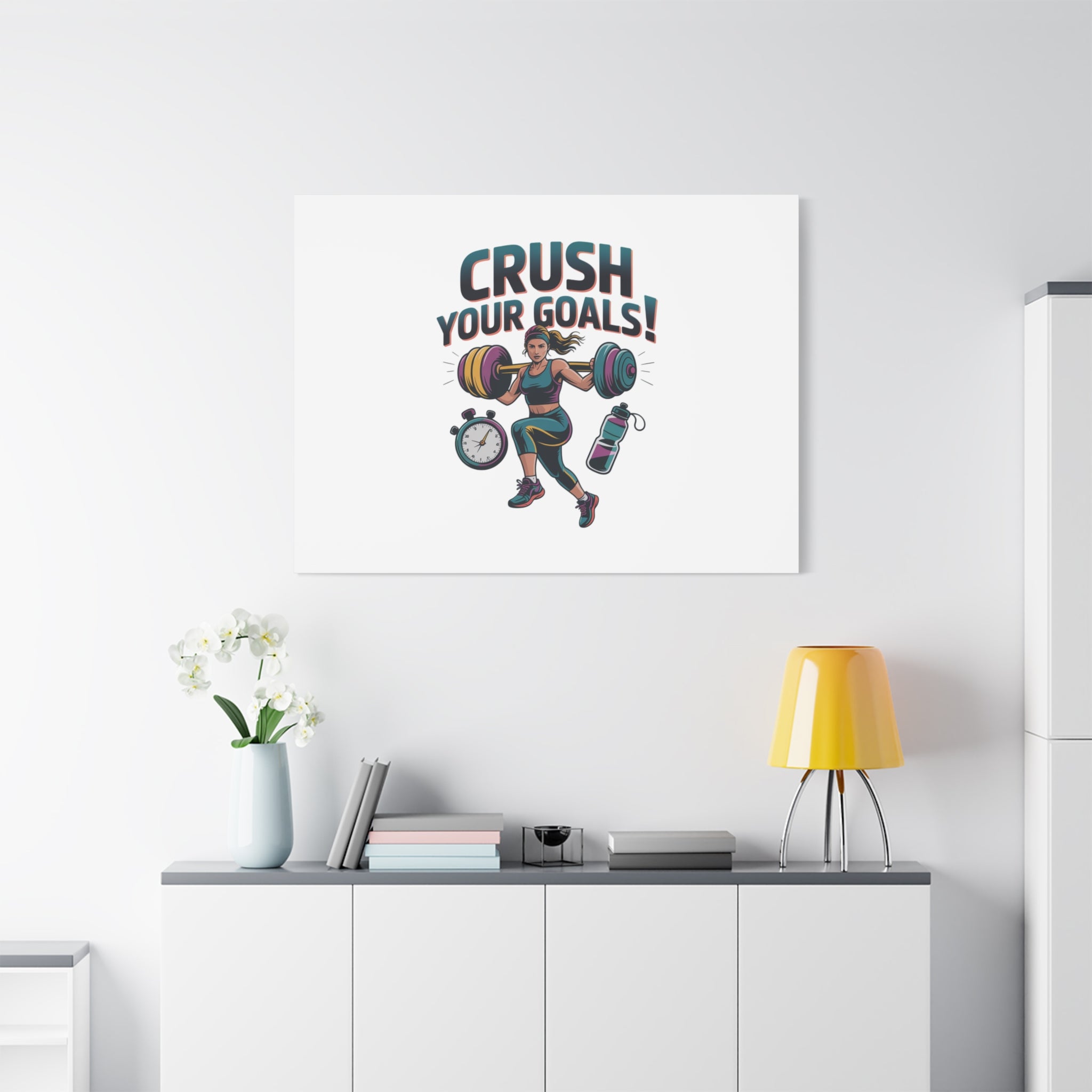 Crush Your Goals Fitness Artwork | Canvas