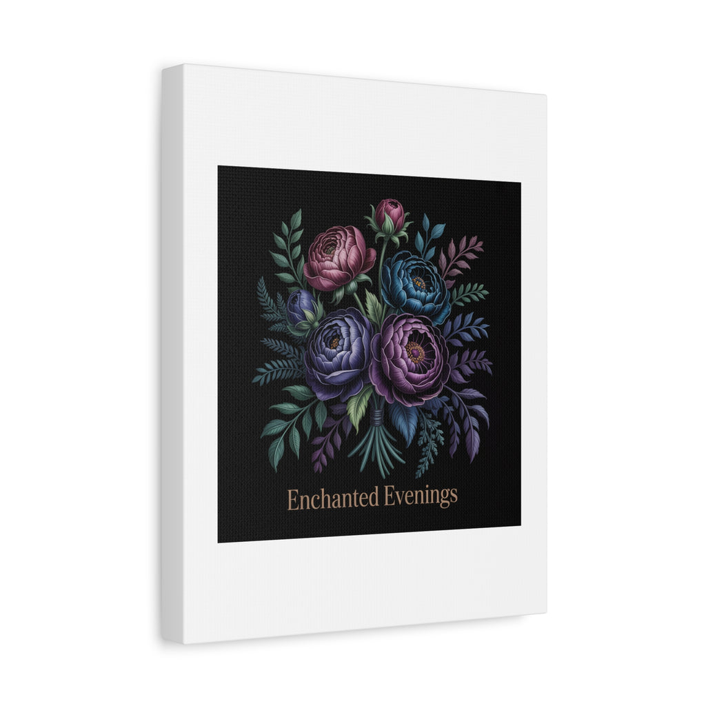 Moody Rose Bouquet Canvas | Matte Stretched Wall Art