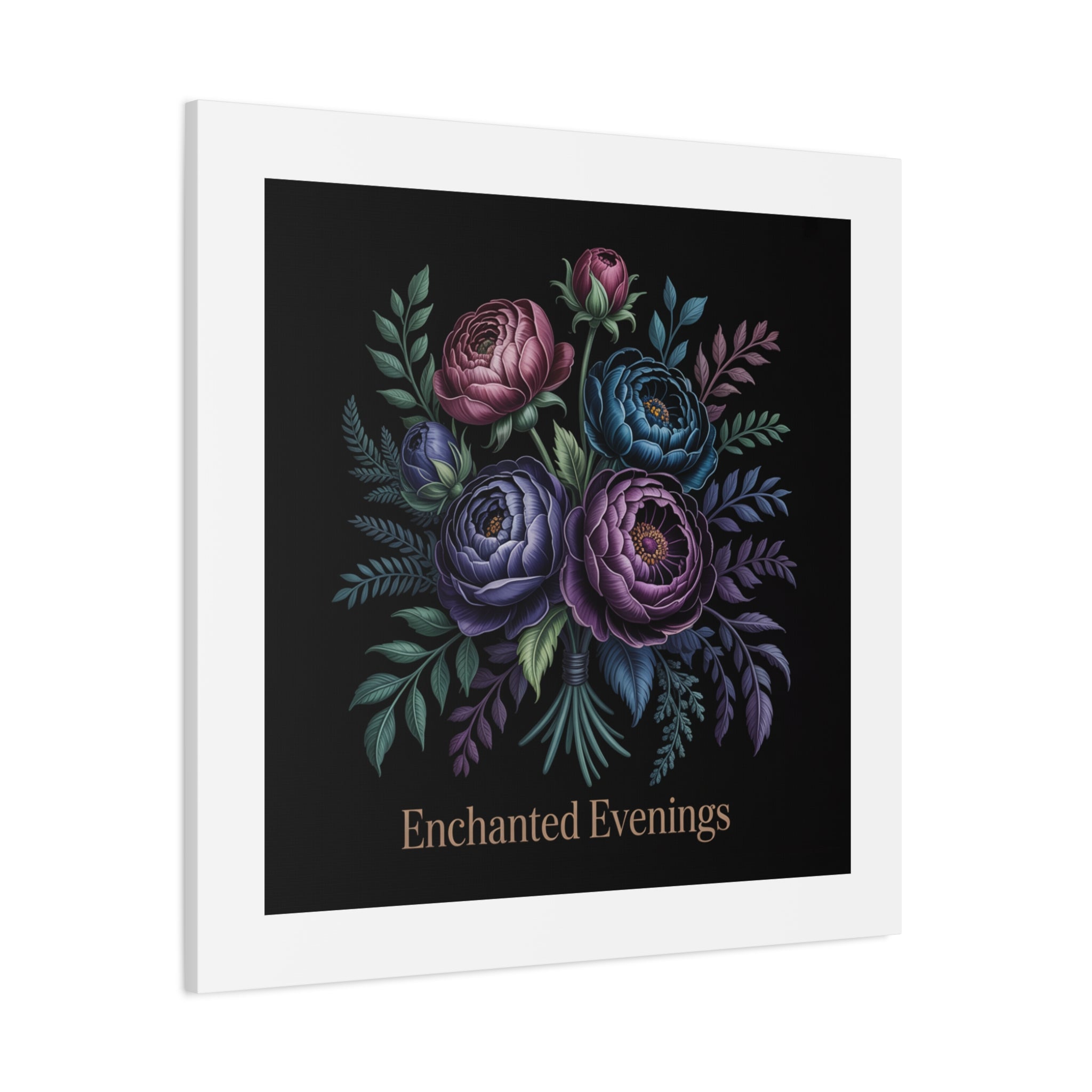 Moody Rose Bouquet Canvas | Matte Stretched Wall Art