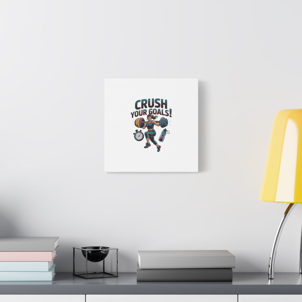 Crush Your Goals Fitness Artwork | Canvas