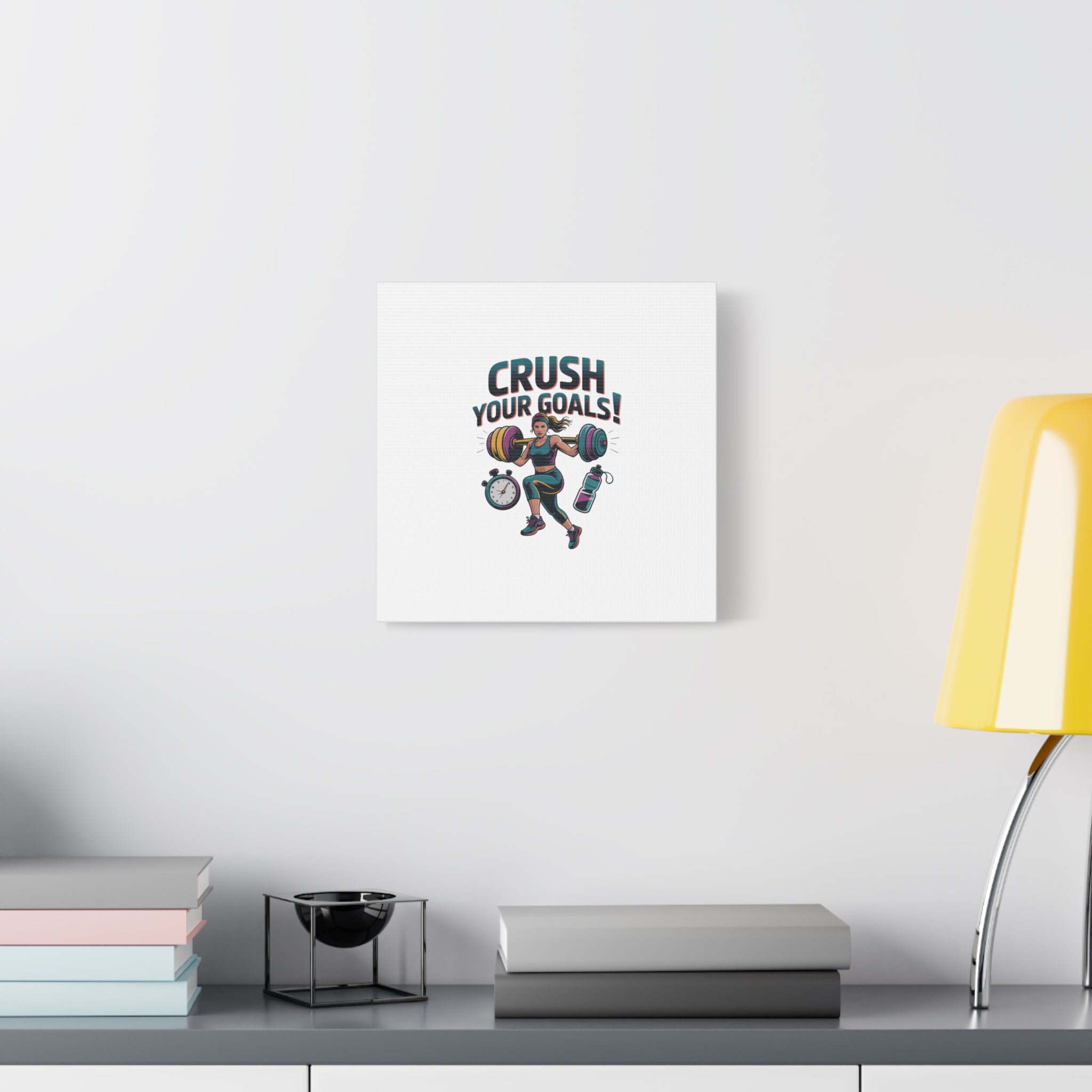 Crush Your Goals Fitness Artwork | Canvas