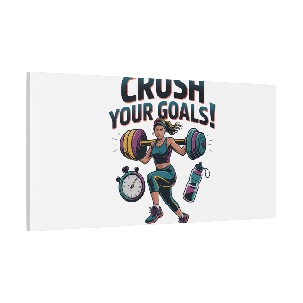 Crush Your Goals Fitness Artwork | Canvas