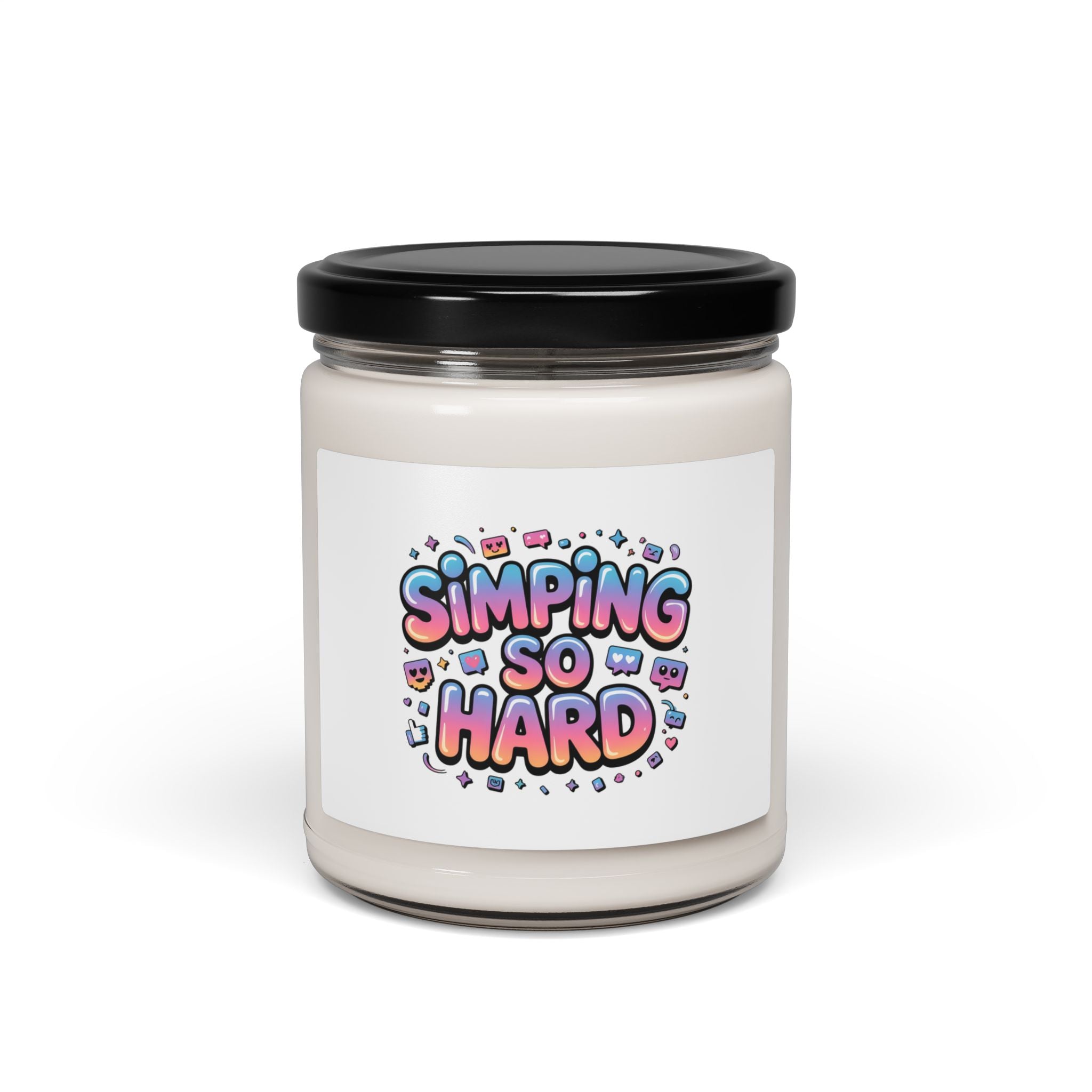 Simping So Hard Candle | Soy Jar, Gen-Z Slang, Internet Lingo