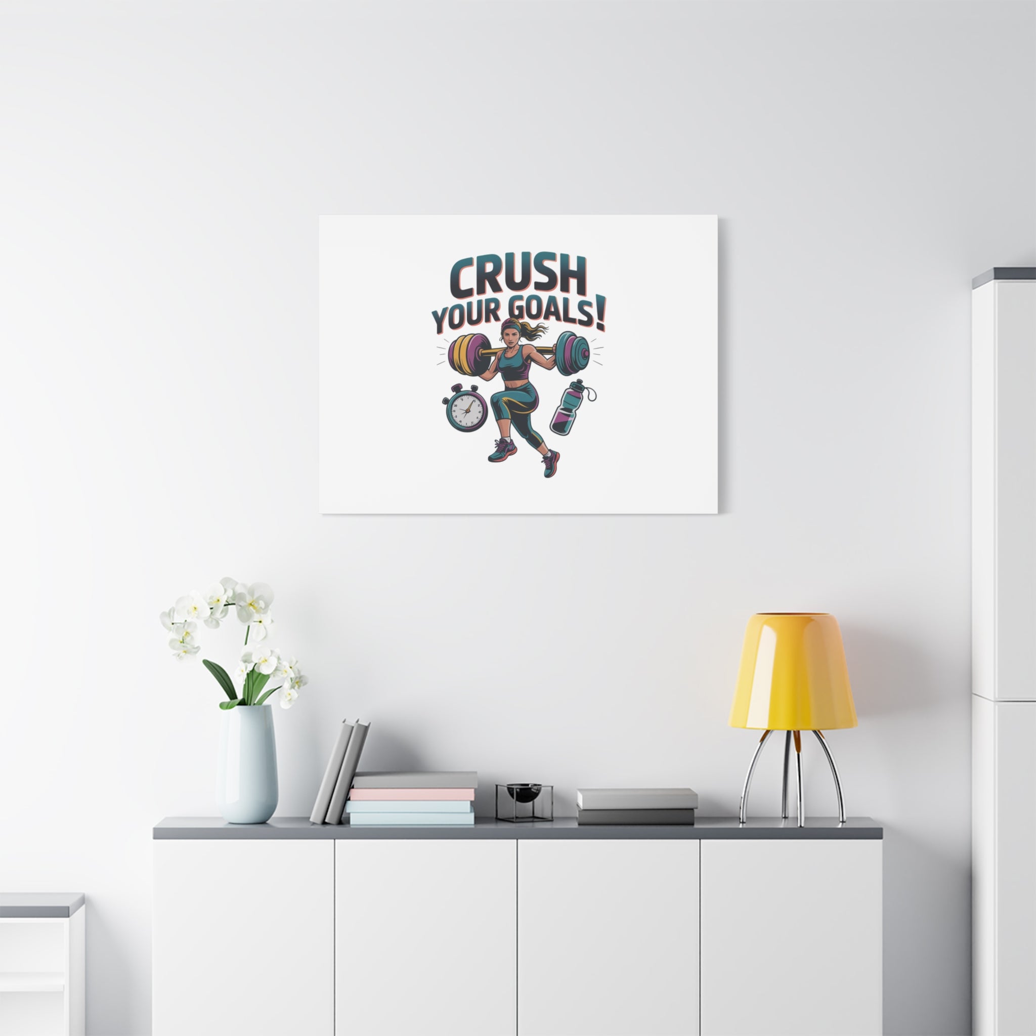 Crush Your Goals Fitness Artwork | Canvas