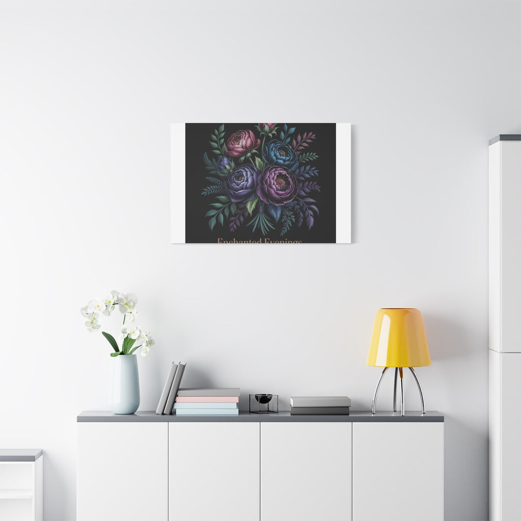 Moody Rose Bouquet Canvas | Matte Stretched Wall Art