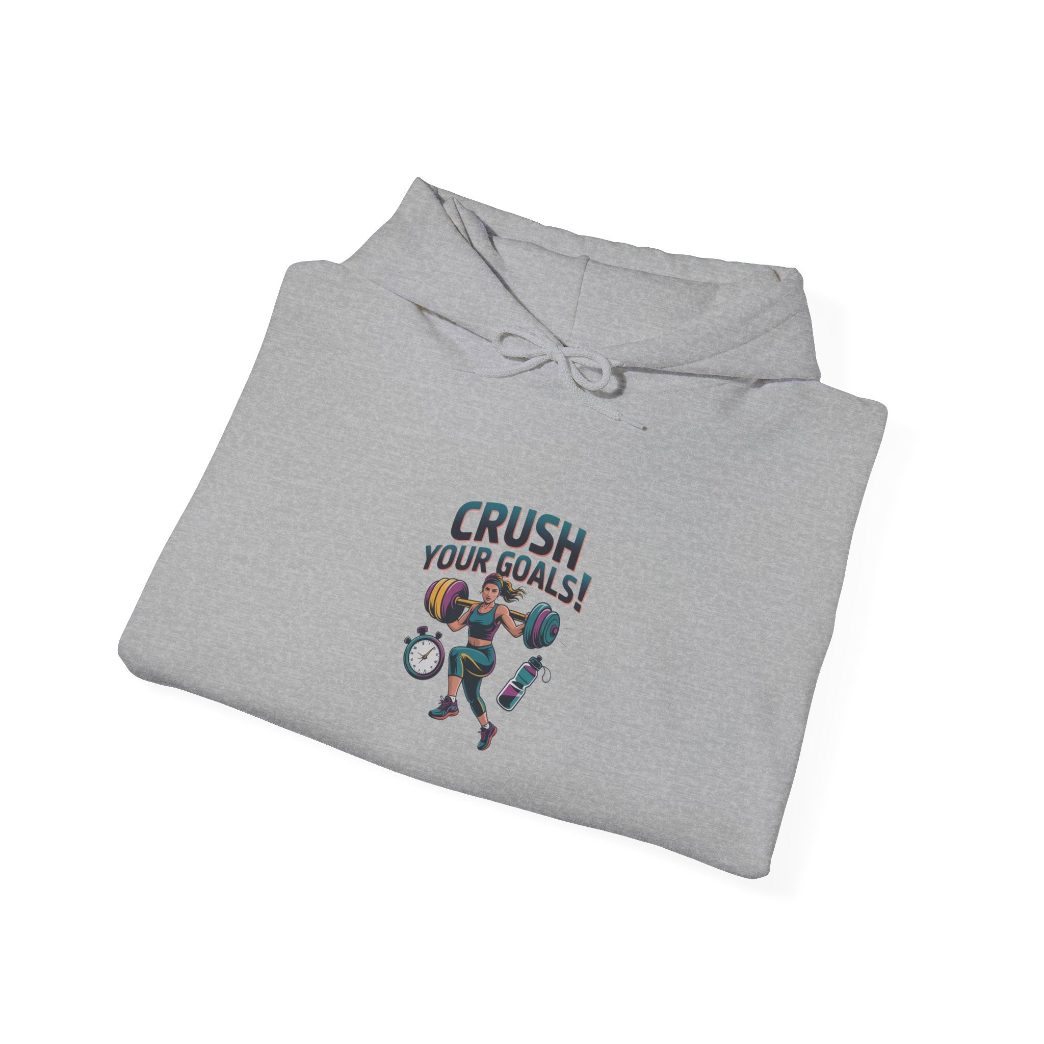 Crush Your Goals Hoodie | New Year Workout Motivation, Gym Motivation