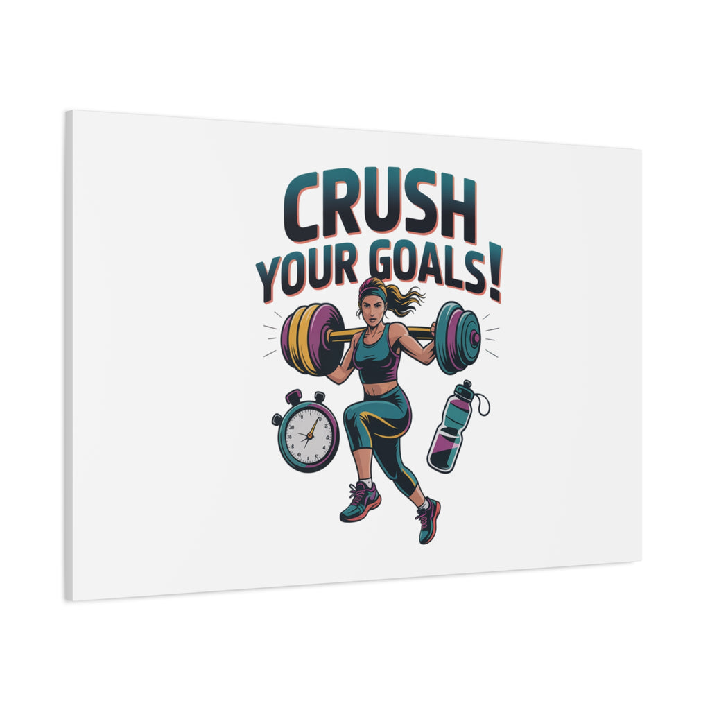 Crush Your Goals Fitness Artwork | Canvas