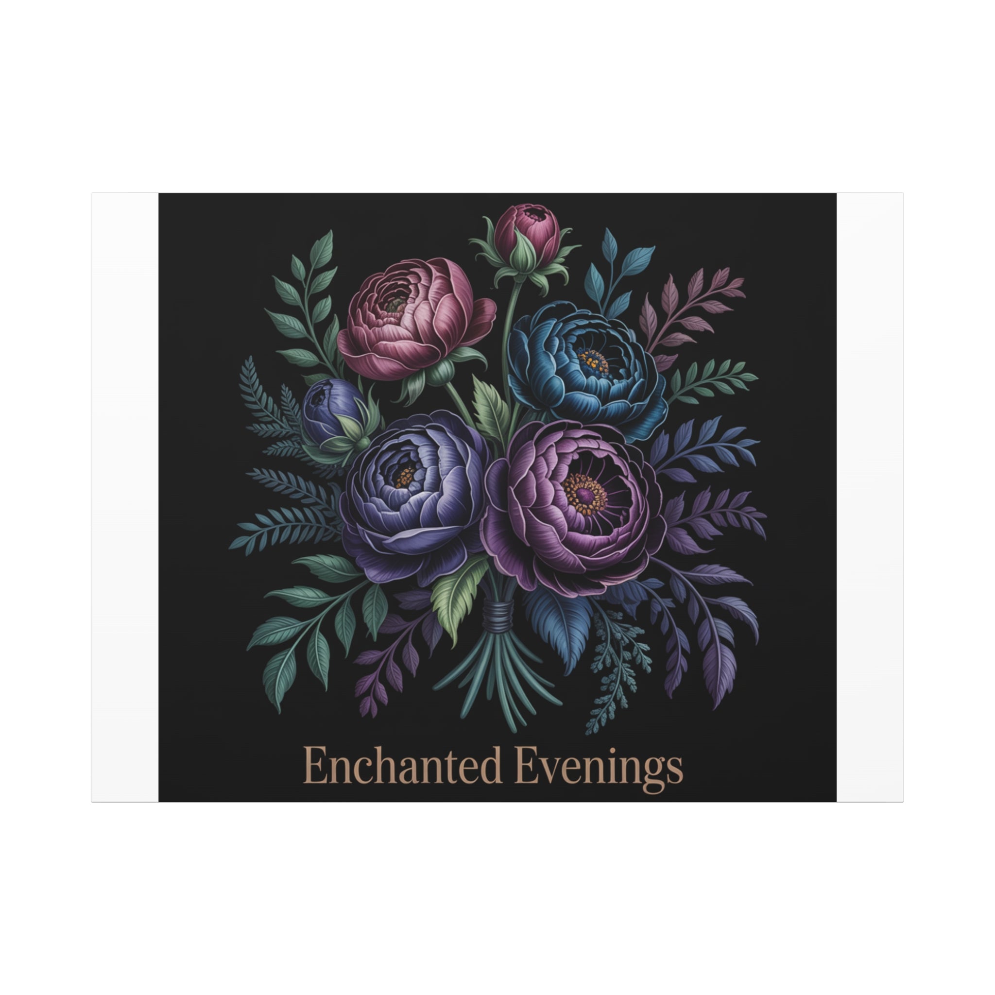 Moody Rose Bouquet Canvas | Matte Stretched Wall Art