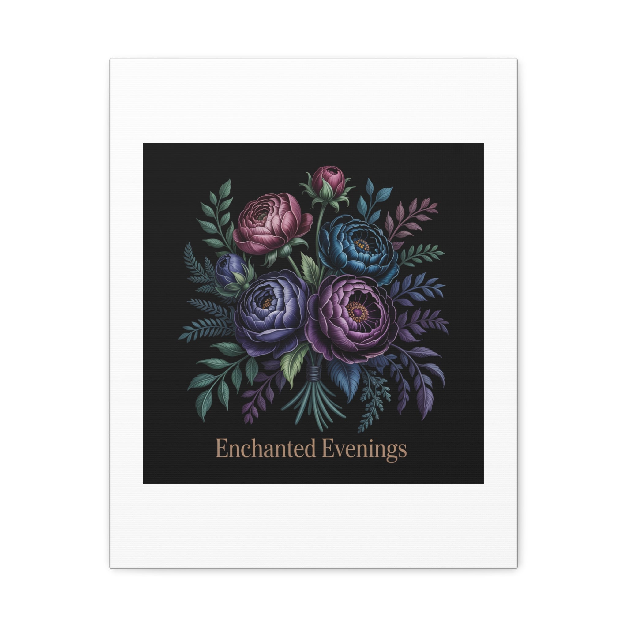Moody Rose Bouquet Canvas | Matte Stretched Wall Art