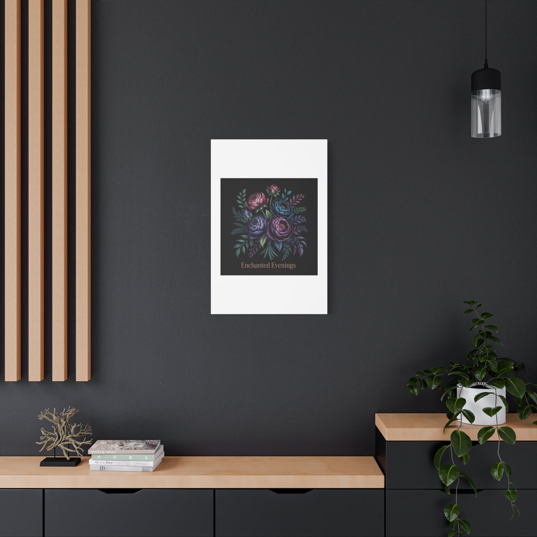 Moody Rose Bouquet Canvas | Matte Stretched Wall Art