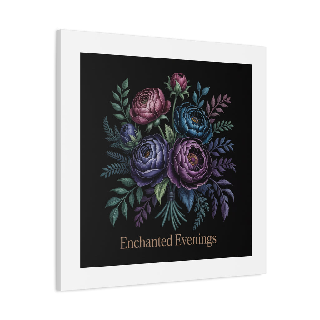 Moody Rose Bouquet Canvas | Matte Stretched Wall Art