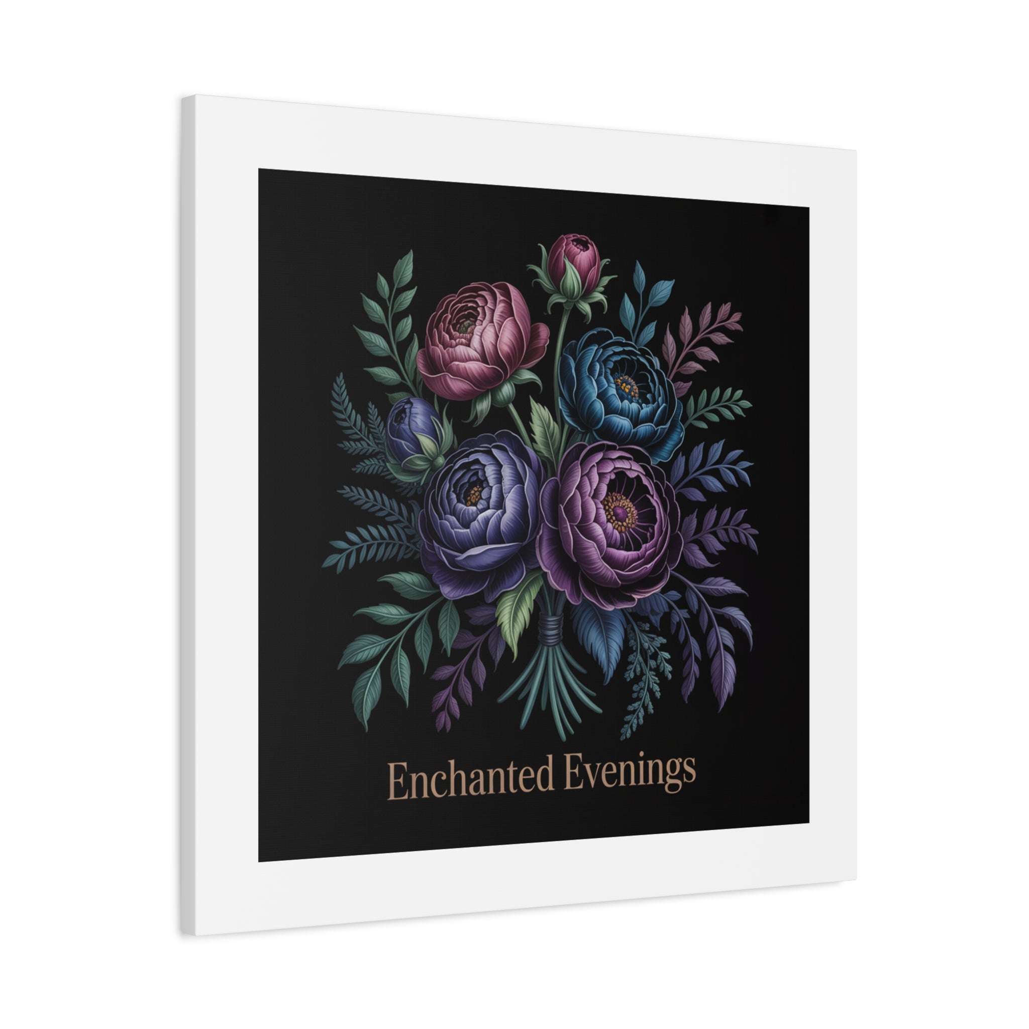 Moody Rose Bouquet Canvas | Matte Stretched Wall Art