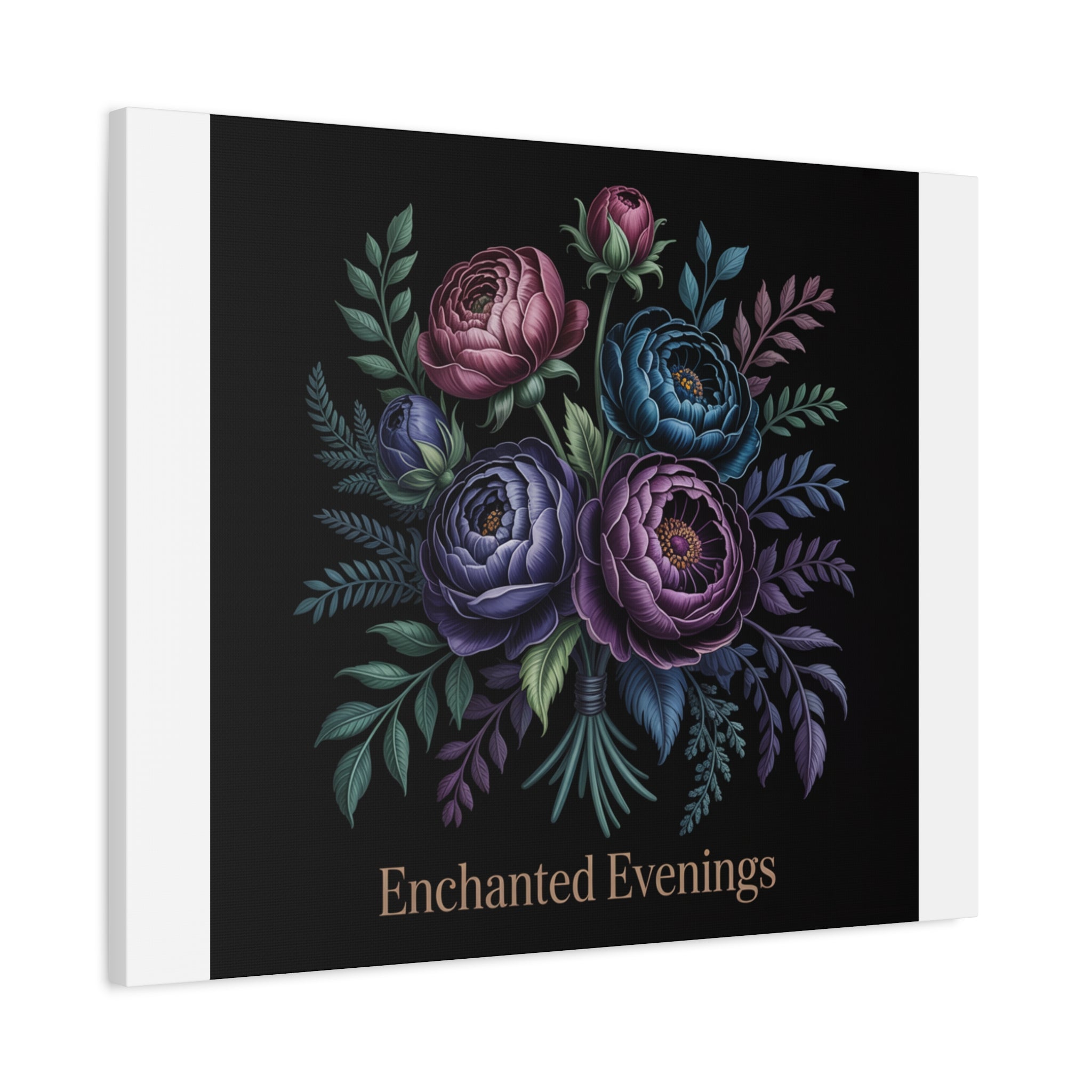Moody Rose Bouquet Canvas | Matte Stretched Wall Art