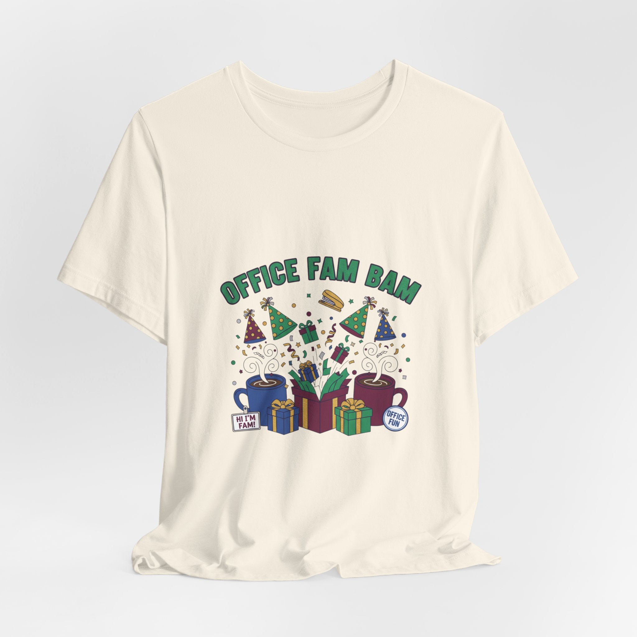 Office Fam Ban Tee | Secret Santa shirt, corporate holiday party humor