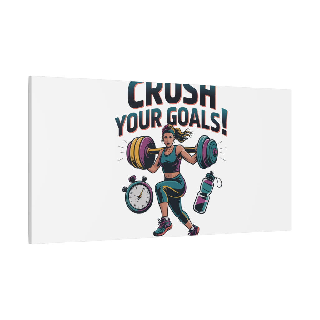 Crush Your Goals Fitness Artwork | Canvas