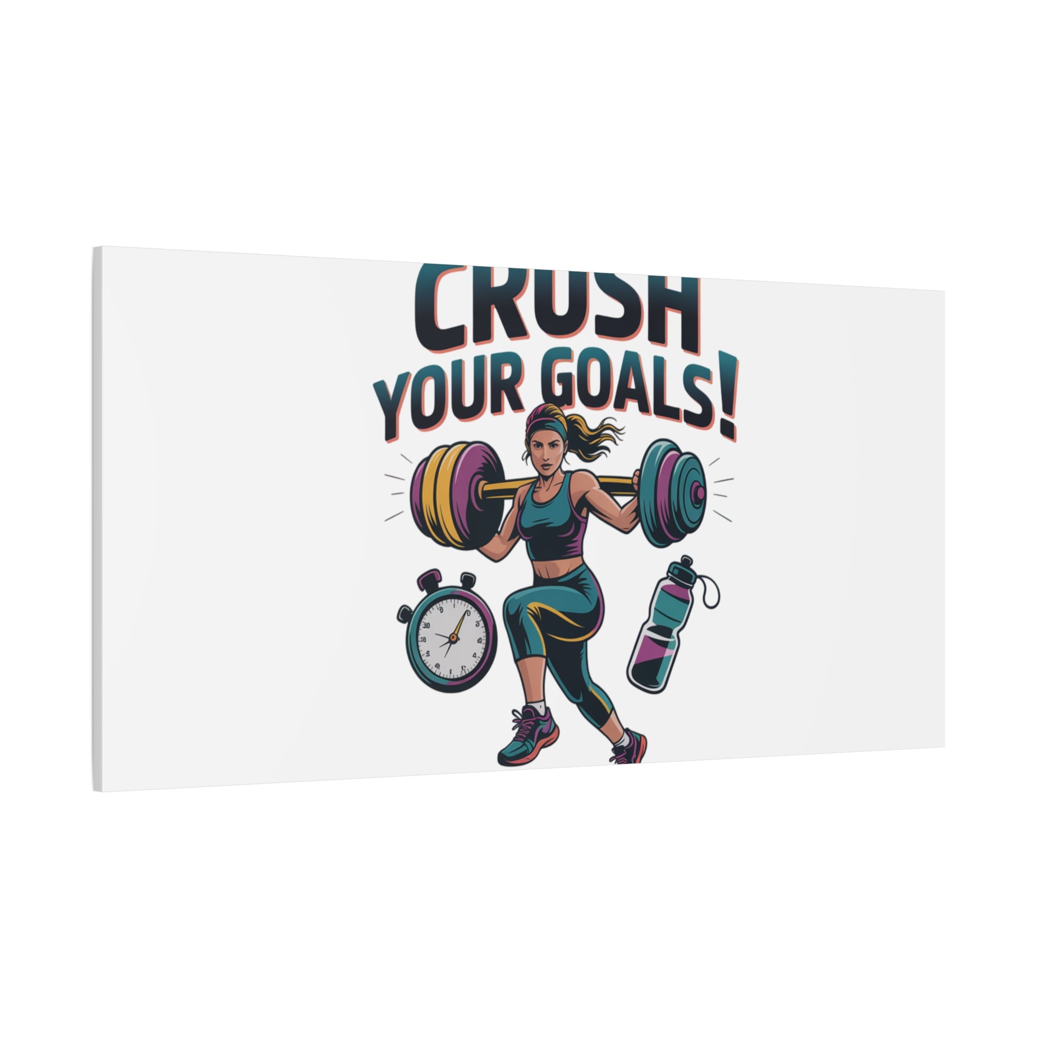 Crush Your Goals Fitness Artwork | Canvas