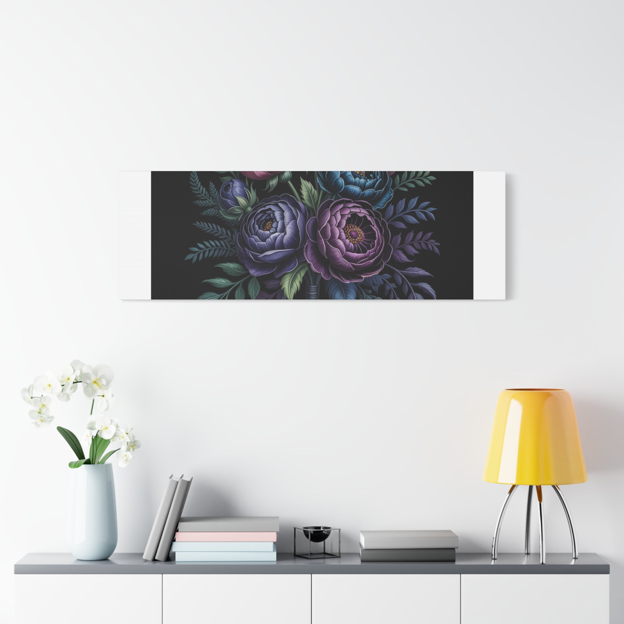 Moody Rose Bouquet Canvas | Matte Stretched Wall Art