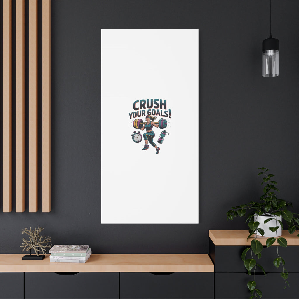 Crush Your Goals Fitness Artwork | Canvas