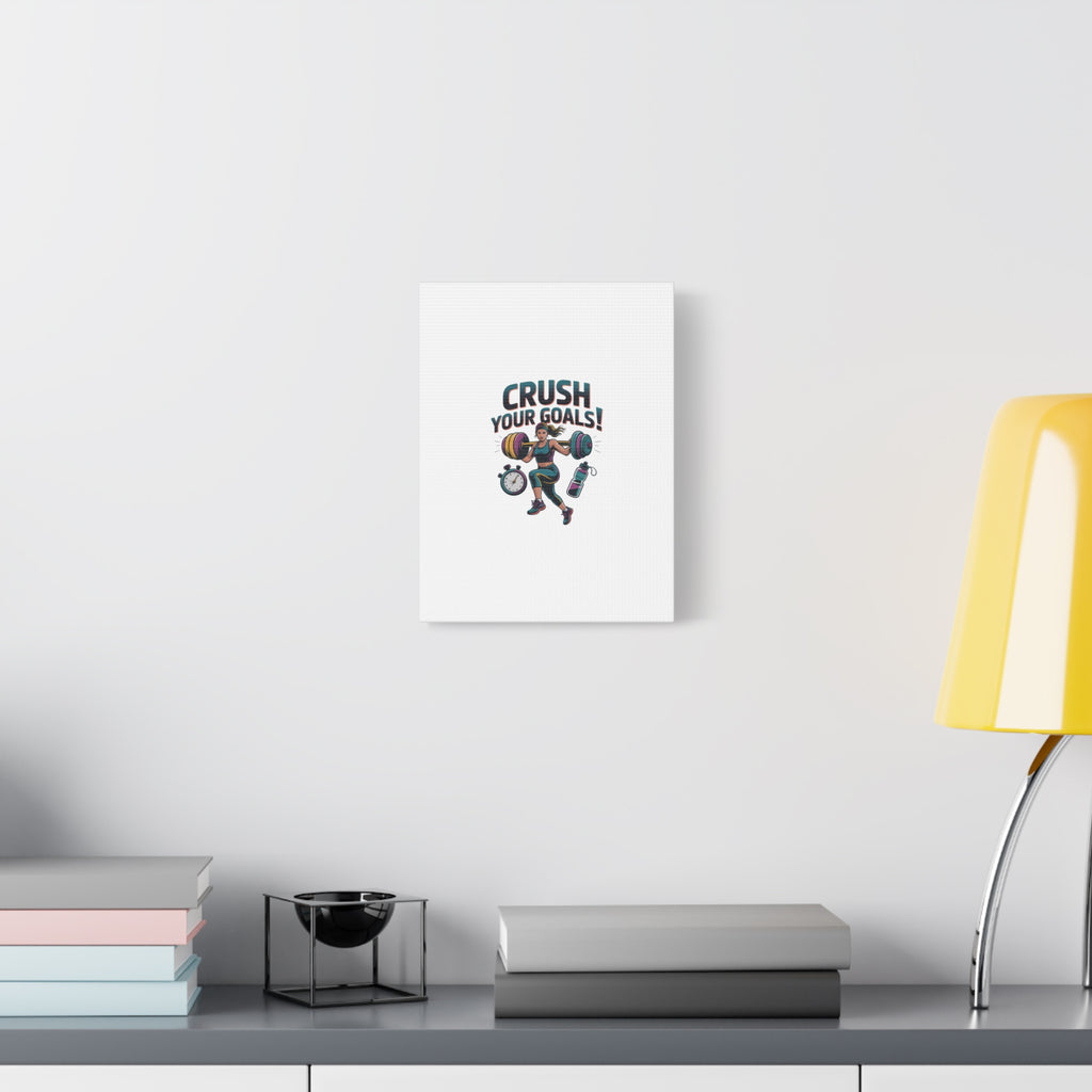 Crush Your Goals Fitness Artwork | Canvas