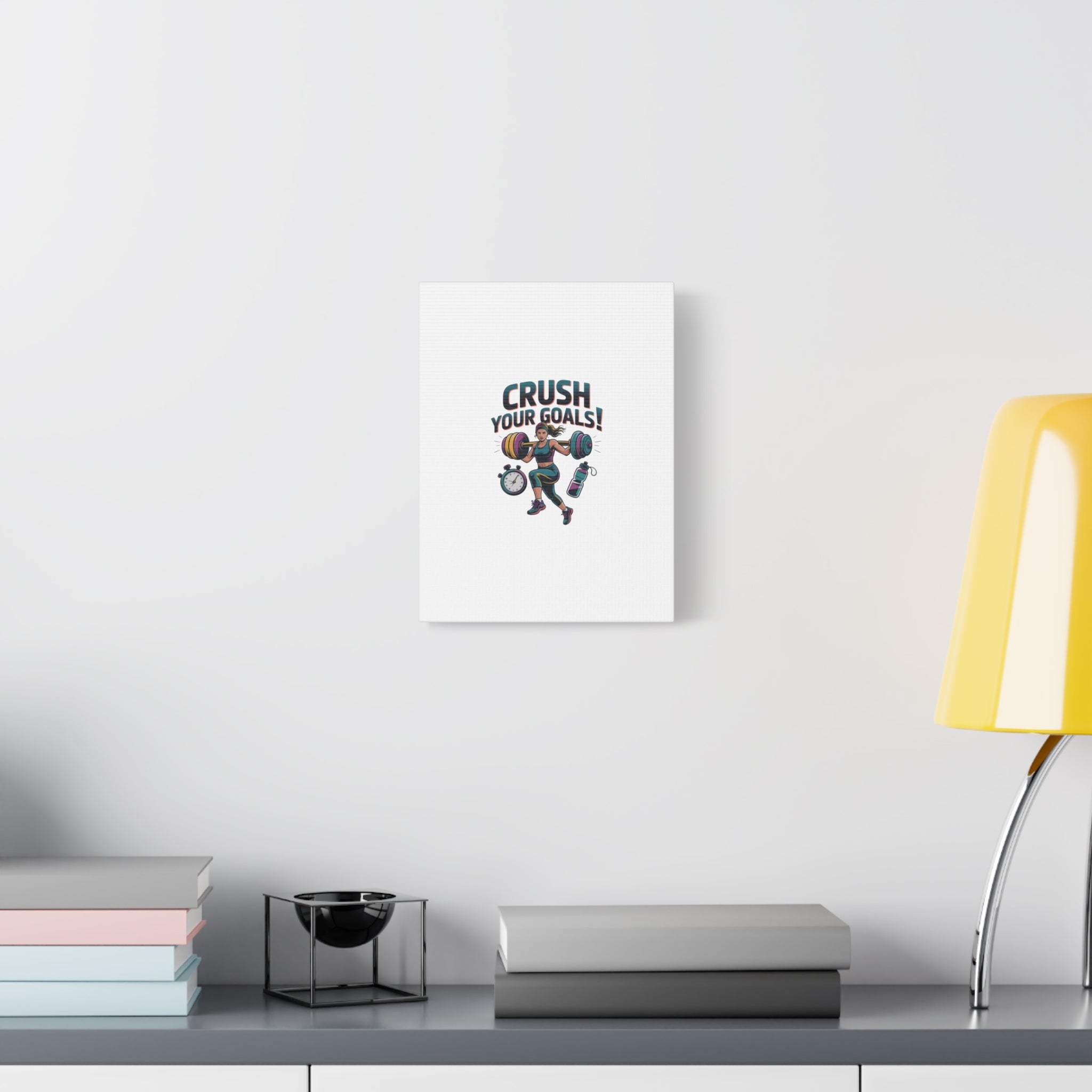 Crush Your Goals Fitness Artwork | Canvas