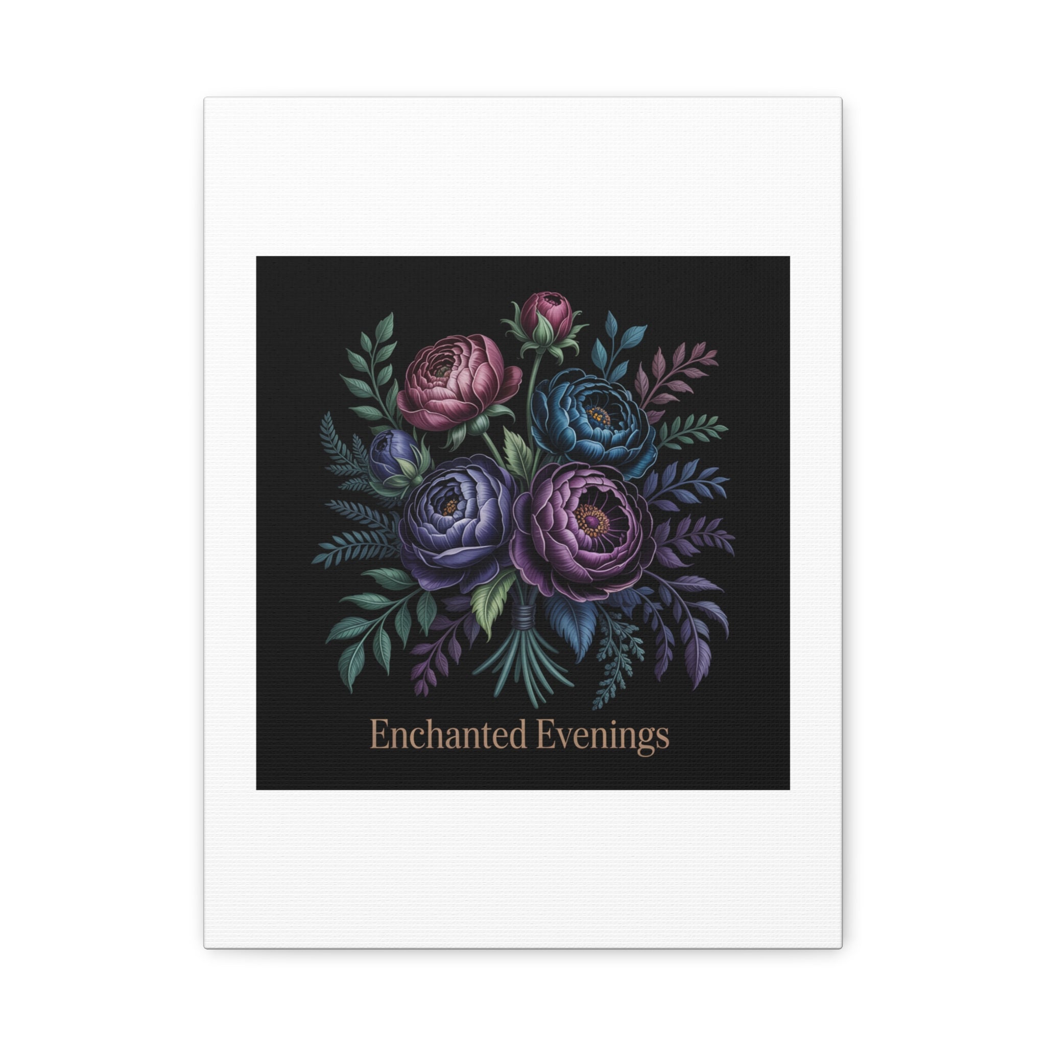 Moody Rose Bouquet Canvas | Matte Stretched Wall Art