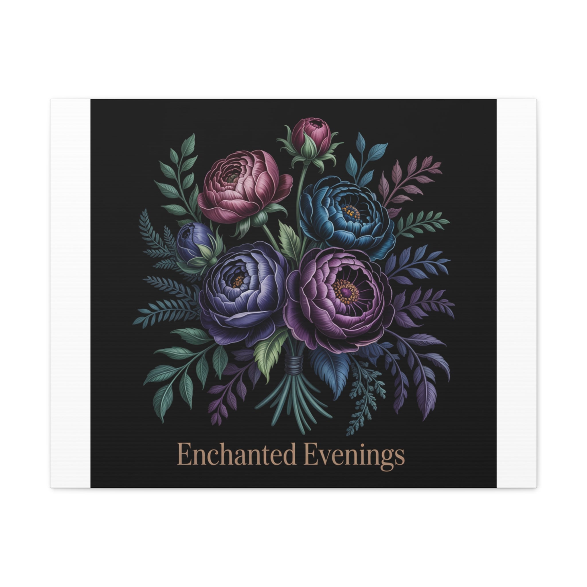 Moody Rose Bouquet Canvas | Matte Stretched Wall Art