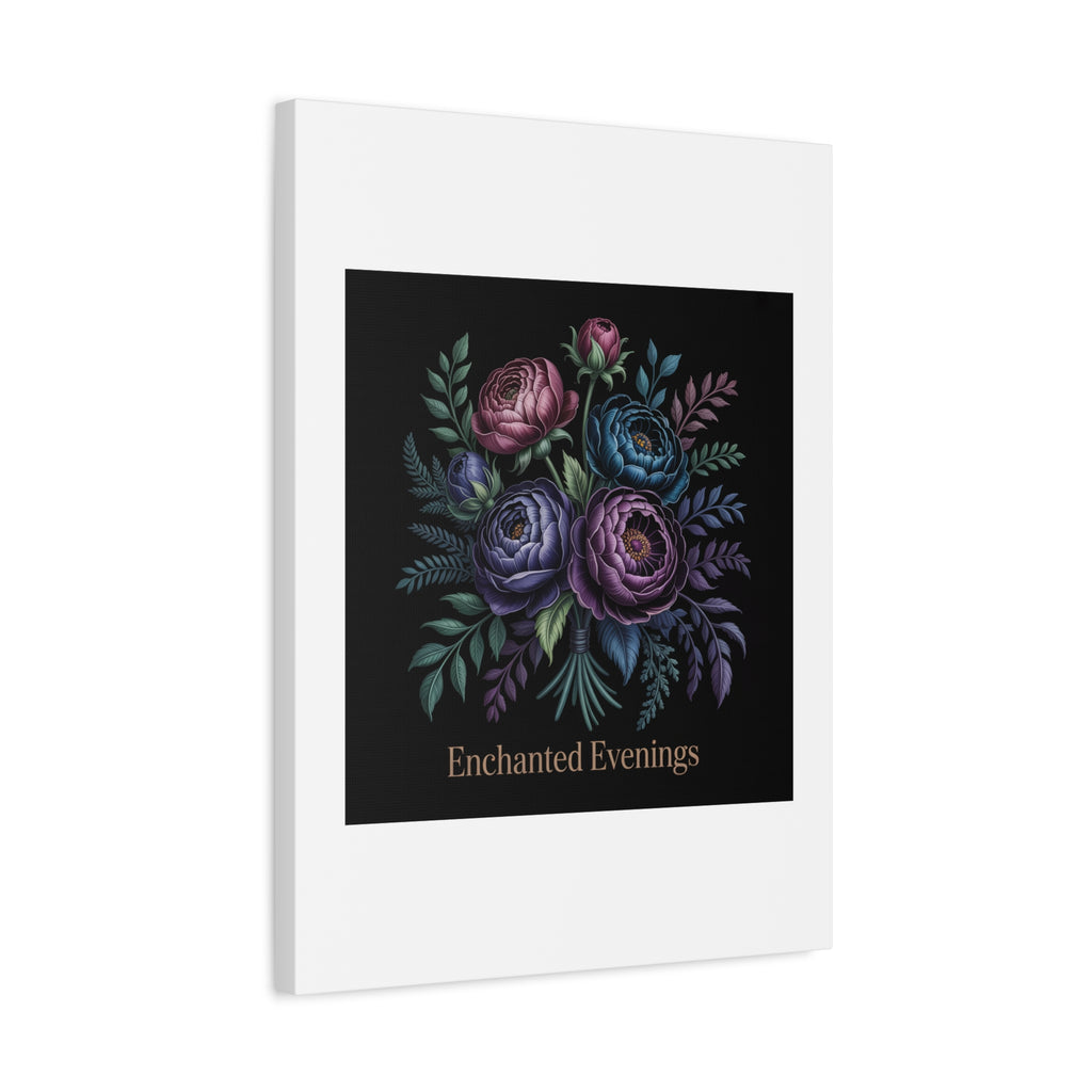Moody Rose Bouquet Canvas | Matte Stretched Wall Art